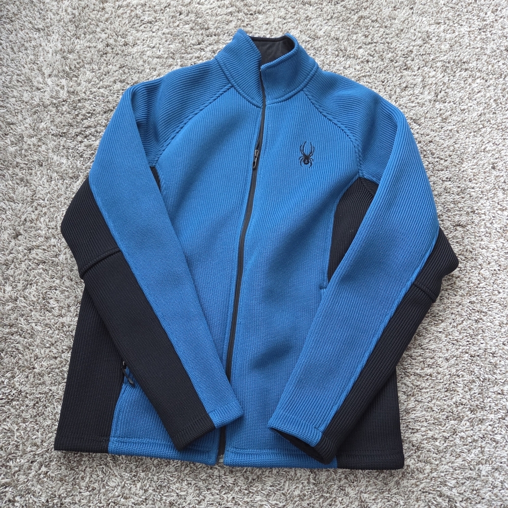 Spyder Men's Performance Jacket in Blue and Black
